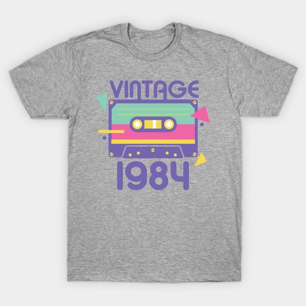 Vintage 1984 Cassette T-Shirt by DetourShirts